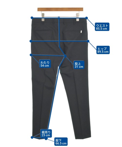 PT TORINO（ピーティートリノ）スラックス 黒 サイズ:48(L位) メンズ/2200666880116