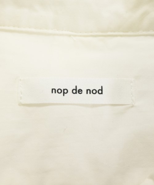 nop de nod（ノップドゥノッド）カジュアルシャツ 白 サイズ:M レディース/2200680081056