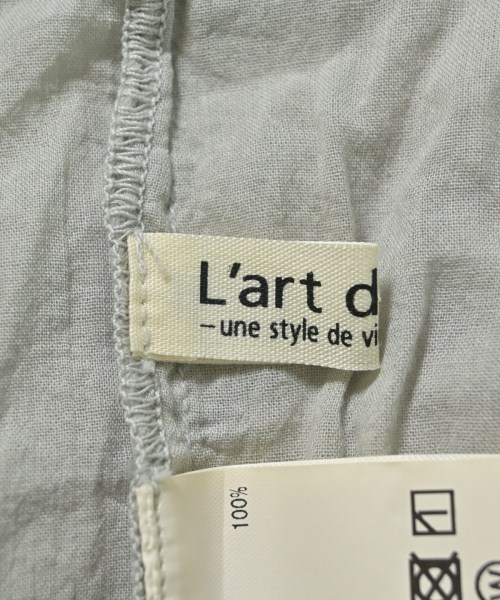L'art de vivre（アールドヴィーヴル）カジュアルシャツ グレー サイズ:F レディース/2200650588073