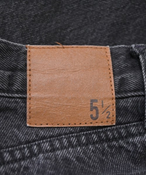 5 1/2（ファイブアンドハーフ）デニムパンツ 黒 サイズ:29(L位) レディース/2200636806054
