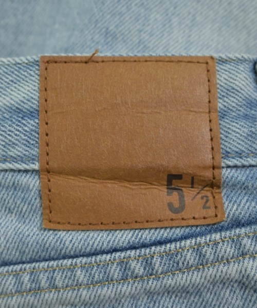 5 1/2（ファイブアンドハーフ）デニムパンツ 青 サイズ:27(M位) レディース/2200637696074