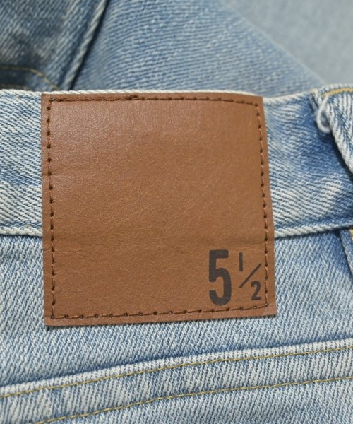 5 1/2（ファイブアンドハーフ）デニムパンツ 青 サイズ:34(XS位) レディース/2200632293032