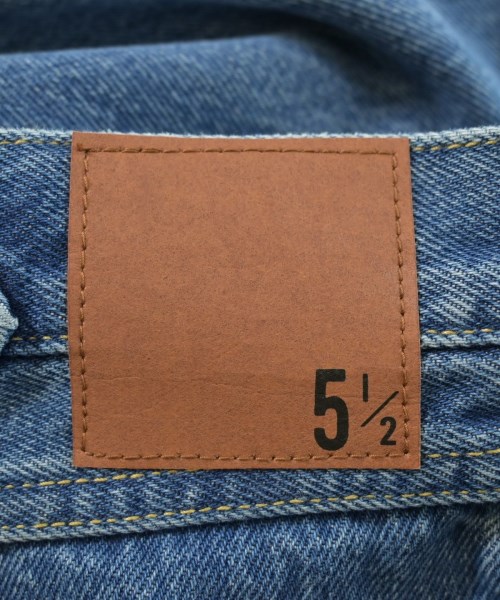 5 1/2（ファイブアンドハーフ）デニムパンツ 青 サイズ:28(L位) レディース/2200615247175