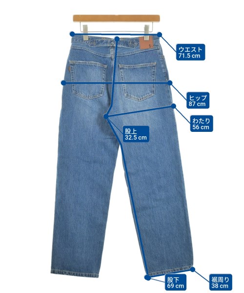 5 1/2（ファイブアンドハーフ）デニムパンツ 青 サイズ:28(L位) レディース/2200615247175