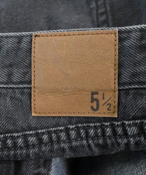 5 1/2（ファイブアンドハーフ）ショートパンツ 黒 サイズ:28(L位) レディース/2200628311030