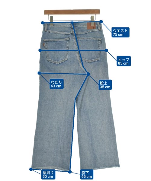 5 1/2（ファイブアンドハーフ）デニムパンツ 青 サイズ:29(L位) レディース/2200674611023