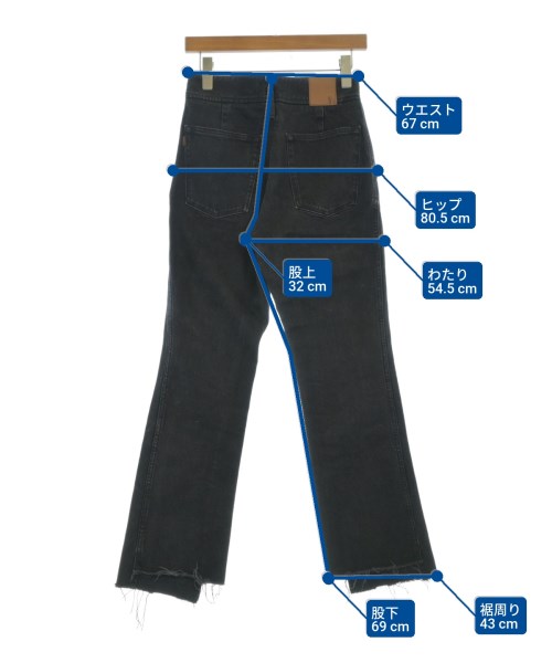 5 1/2（ファイブアンドハーフ）デニムパンツ 黒 サイズ:28(L位) レディース/2200674609013