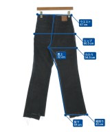 5 1/2（ファイブアンドハーフ）デニムパンツ 黒 サイズ:28(L位) レディース/2200674609013