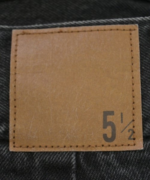 5 1/2（ファイブアンドハーフ）デニムパンツ 黒 サイズ:28(L位) レディース/2200676153019