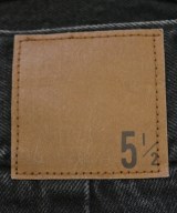 5 1/2（ファイブアンドハーフ）デニムパンツ 黒 サイズ:28(L位) レディース/2200676153019