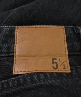5 1/2（ファイブアンドハーフ）デニムパンツ 黒 サイズ:28(L位) レディース/2200694614011