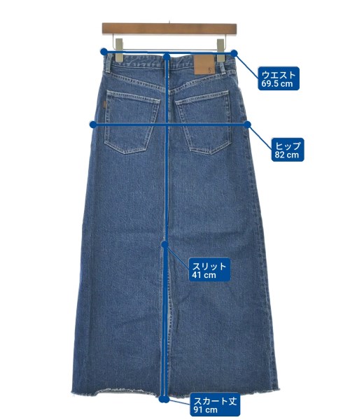 5 1/2（ファイブアンドハーフ）ロング・マキシ丈スカート 紺 サイズ:27(M位) レディース/2200648711216