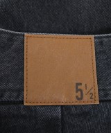 5 1/2（ファイブアンドハーフ）デニムパンツ 黒 サイズ:26(M位) レディース/2200649410149