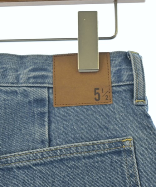 5 1/2（ファイブアンドハーフ）デニムパンツ 青 サイズ:27(M位) レディース/2200654452097