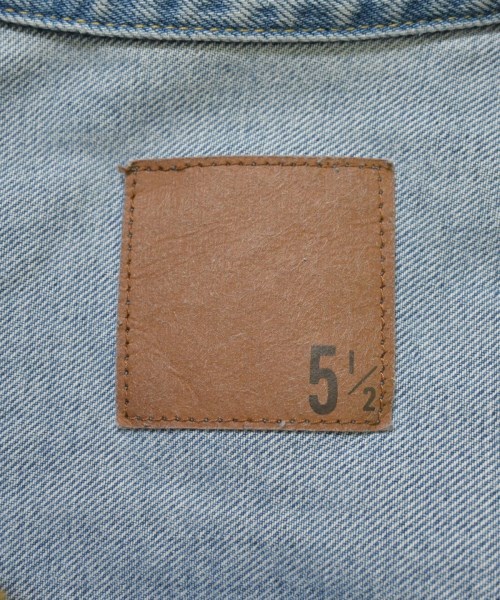 5 1/2（ファイブアンドハーフ）カジュアルシャツ 青 サイズ:F レディース/2200655259084