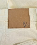 5 1/2（ファイブアンドハーフ）デニムパンツ 白 サイズ:28(L位) レディース/2200715583043