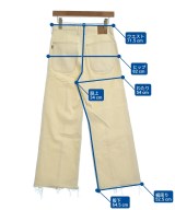 5 1/2（ファイブアンドハーフ）デニムパンツ 白 サイズ:28(L位) レディース/2200715583043