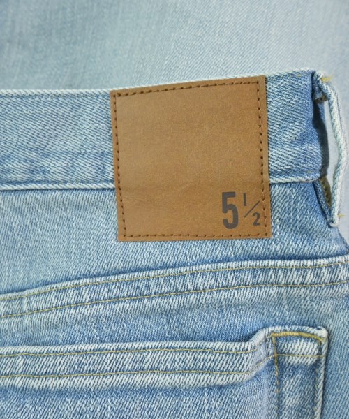 5 1/2（ファイブアンドハーフ）デニムパンツ 青 サイズ:36(S位) レディース/2200649767014
