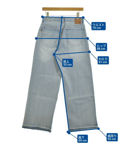 5 1/2（ファイブアンドハーフ）デニムパンツ 青 サイズ:36(S位) レディース/2200649767014