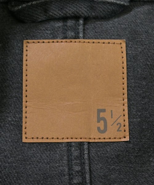 5 1/2（ファイブアンドハーフ）シャツワンピース 黒 サイズ:38(M位) レディース/2200657526047