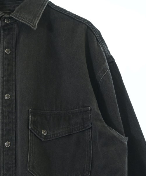 5 1/2（ファイブアンドハーフ）シャツワンピース 黒 サイズ:38(M位) レディース/2200657526047