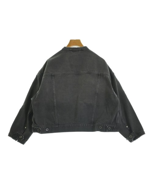 5 1/2（ファイブアンドハーフ）デニムジャケット 黒 サイズ:36(S位) レディース/2200661559031