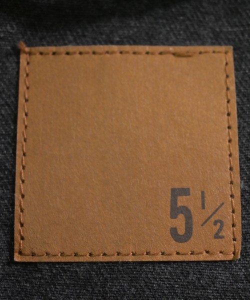 5 1/2（ファイブアンドハーフ）デニムジャケット 黒 サイズ:36(S位) レディース/2200661559031