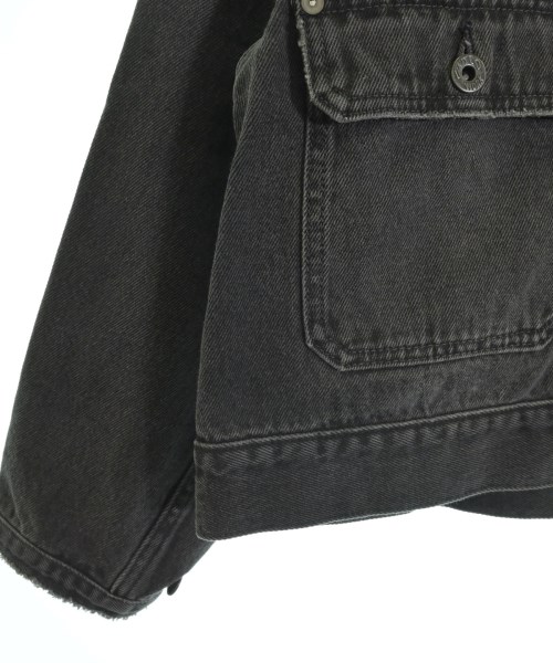 5 1/2（ファイブアンドハーフ）デニムジャケット 黒 サイズ:36(S位) レディース/2200661559031