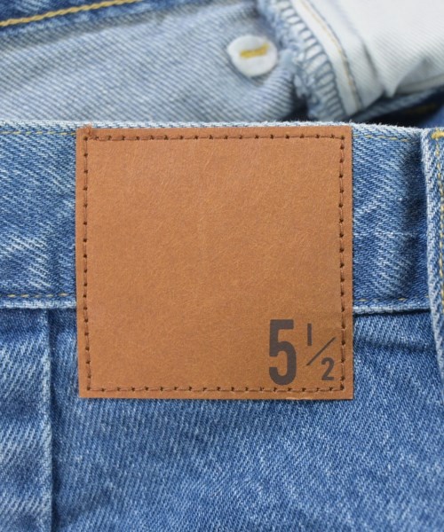 5 1/2（ファイブアンドハーフ）デニムパンツ 青 サイズ:29(M位) レディース/2200667379022