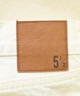 5 1/2（ファイブアンドハーフ）デニムパンツ 白 サイズ:27(M位) レディース/2200685129067