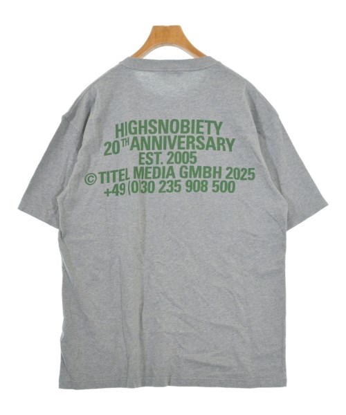 HIGHSNOBIETY（ハイスノバイエティ）Tシャツ・カットソー グレー サイズ:L メンズ/2200610460173