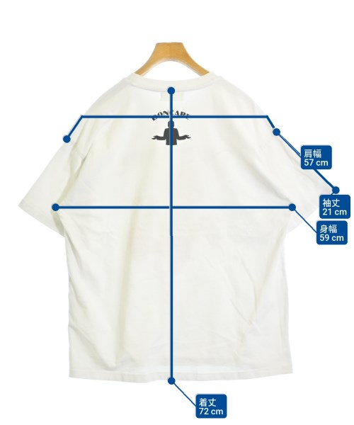 DONCARE（ドン ケア）Tシャツ・カットソー 白 サイズ:L メンズ/2200699276016
