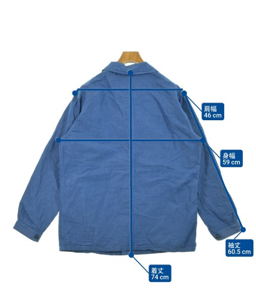 Le Sans Pareil（ル サン パレイユ）カバーオール 青 サイズ:42(XS位) メンズ/2200630557082