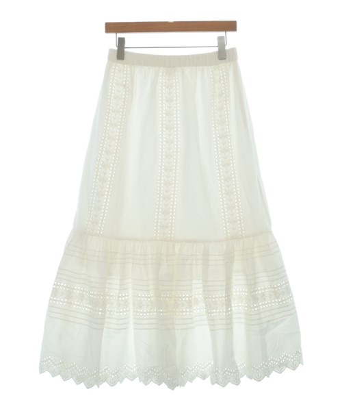 sese（セセ）ロング・マキシ丈スカート 白 サイズ:38(M位) レディース/2200633284367