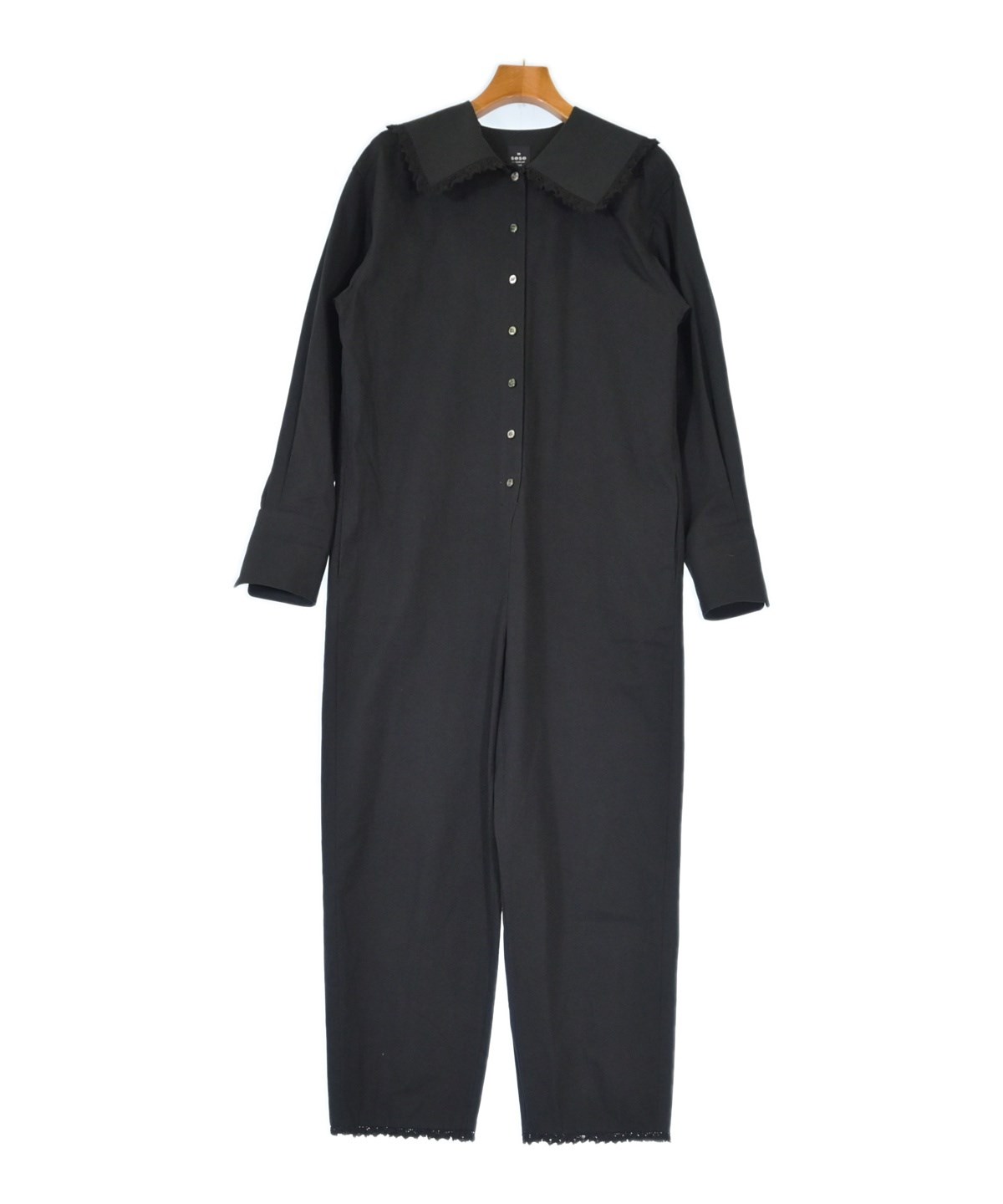 sese（セセ）オールインワン/サロペット 黒 サイズ:38(M位