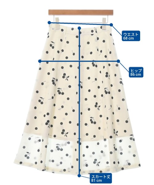 sese（セセ）ロング・マキシ丈スカート 白 サイズ:38(M位) レディース/2200674543263