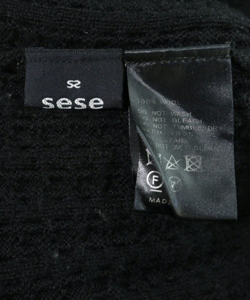 sese（セセ）ニット・セーター 黒 サイズ:-(L位) レディース/2200690095111