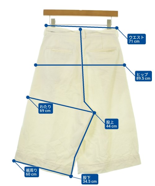 GEN IZAWA（ゲンイザワ）ショートパンツ 白 サイズ:S メンズ/2200679973065