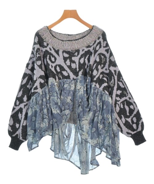 TATA CHRISTIANE(タタクリスチャン)ニット・セーター 青 サイズ:F/2200669154030