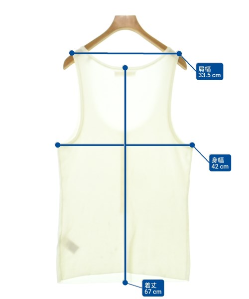 PETER DO（ピータードゥ）タンクトップ 白 サイズ:L レディース/2200665430091