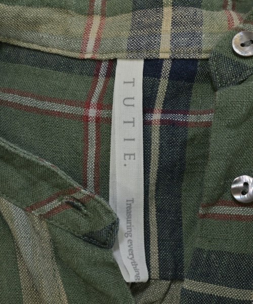 TUTIE.（ツチエ）シャツワンピース 緑 サイズ:F レディース/2200655167020