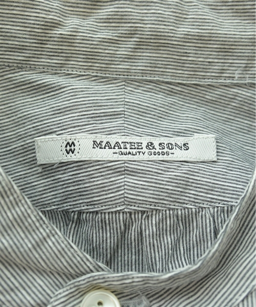 MAATEE&SONS（マーティーアンドサンズ）カジュアルシャツ グレー サイズ:2(M位) メンズ/2200467061028