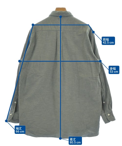 MAATEE&SONS（マーティーアンドサンズ）カジュアルシャツ グレー サイズ:1(S位) メンズ/2200637749138