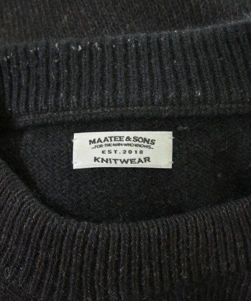 MAATEE&SONS（マーティーアンドサンズ）ニット・セーター 黒 サイズ:3(L位) メンズ/2200642865014