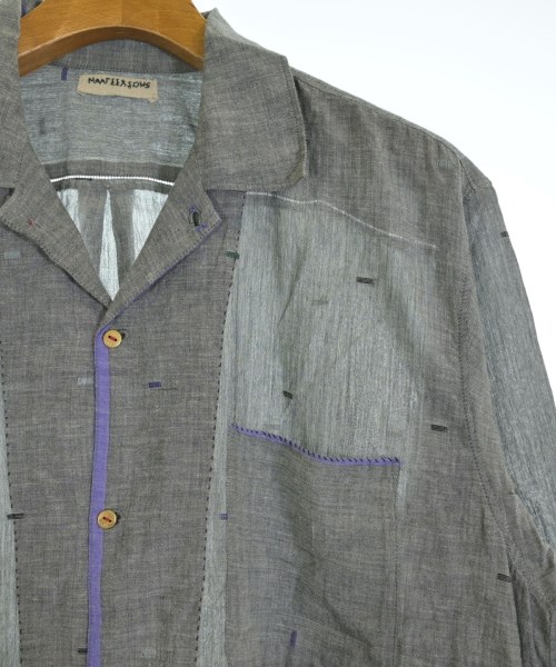 MAATEE&SONS（マーティーアンドサンズ）カジュアルシャツ グレー サイズ:3(L位) メンズ/2200643494046