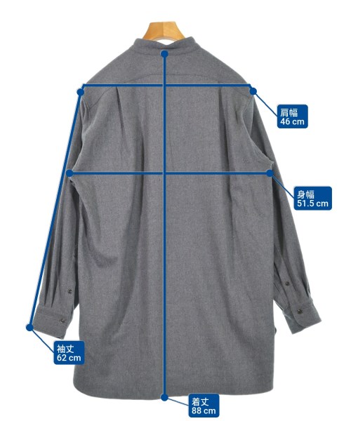 MAATEE&SONS（マーティーアンドサンズ）カジュアルシャツ グレー サイズ:3(L位) メンズ/2200626751012