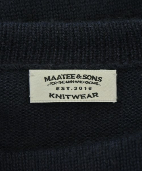 MAATEE&SONS（マーティーアンドサンズ）ニット・セーター 紺 サイズ:3(L位) メンズ/2200616856130