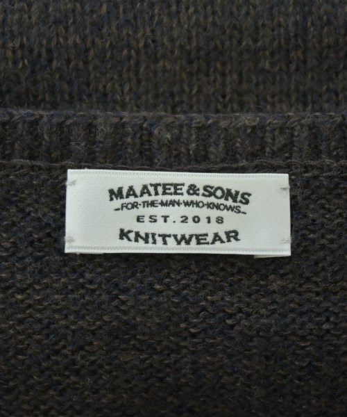 MAATEE&SONS（マーティーアンドサンズ）ニット・セーター 茶 サイズ:3(L位) メンズ/2200616856147