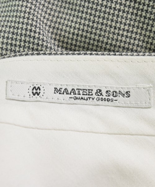MAATEE&SONS（マーティーアンドサンズ）スラックス 白 サイズ:1(S位) メンズ/2200610287084