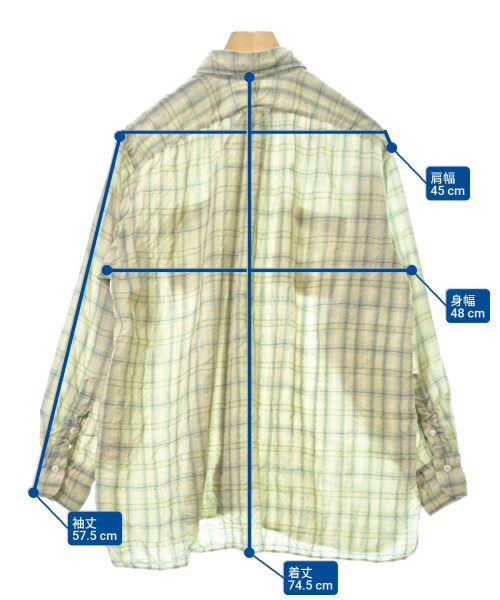 MAATEE&SONS（マーティーアンドサンズ）カジュアルシャツ ベージュ サイズ:2(M位) メンズ/2200616808047